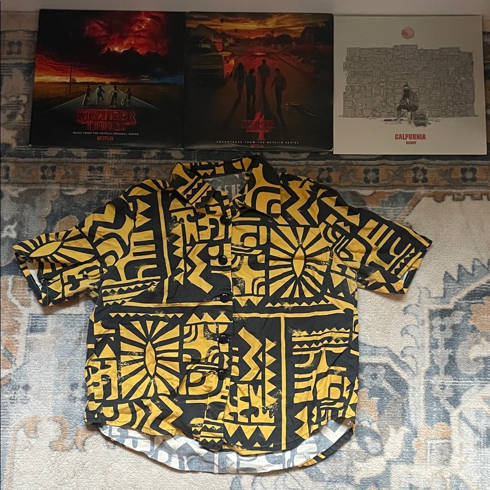 Stranger Things Bundle- Eleven Shirt, 3 vinyls